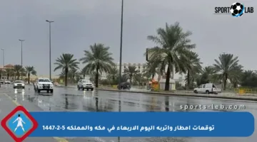 توقعات أمطار وأتربة اليوم الأربعاء في مكة والمملكة 5-2-1447